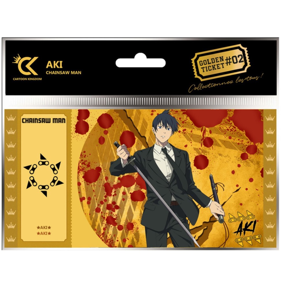 Golden Ticket Chainsaw Man - Aki