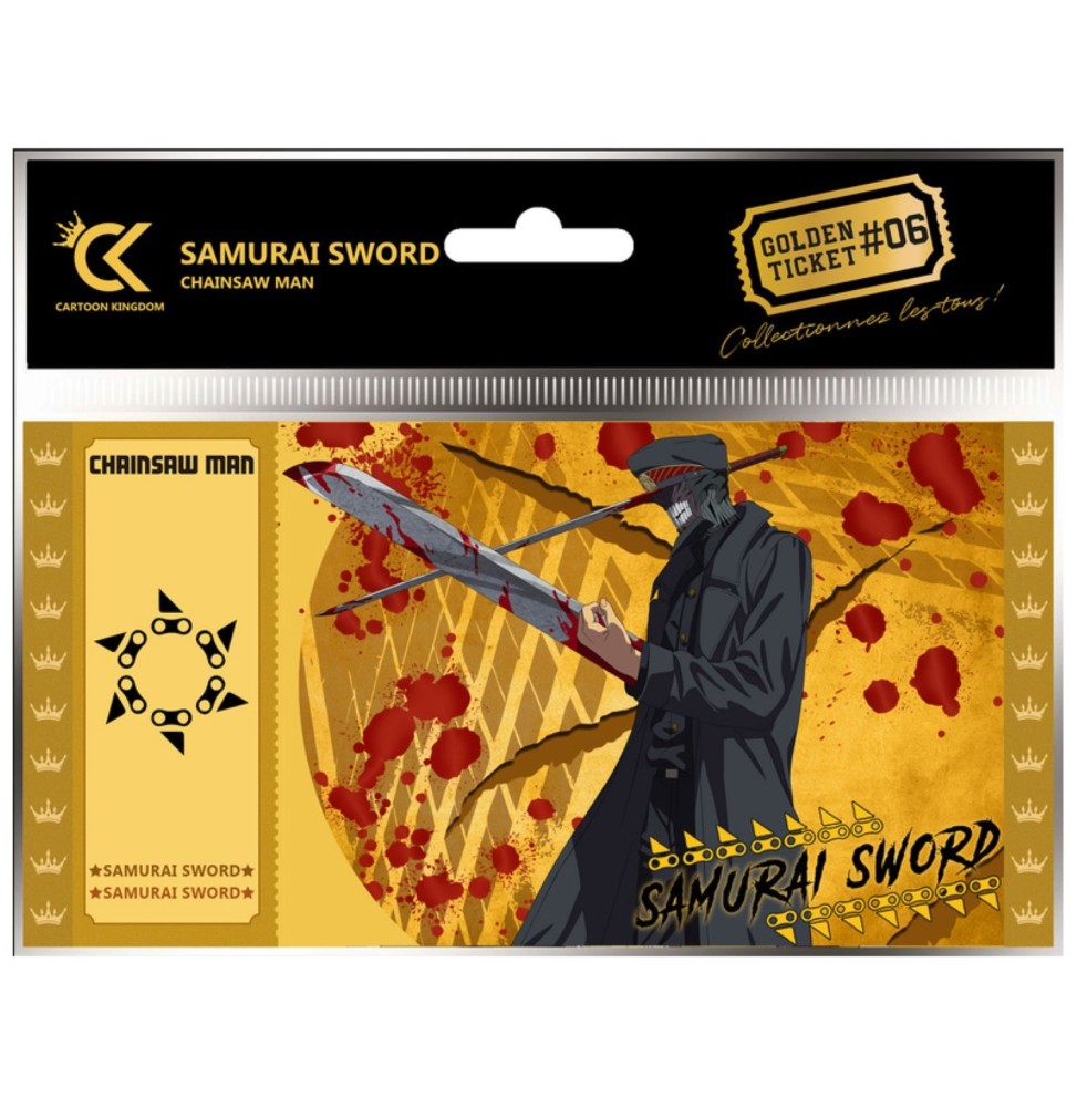 Golden Ticket Chainsaw Man - Samurai Sword