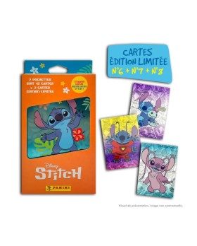 Boite Metal Panini Disney Stitch - 7 Pochettes + 3 Cartes Edition Limitée