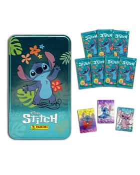 Boite Metal Panini Disney Stitch - 7 Pochettes + 3 Cartes Edition Limitée