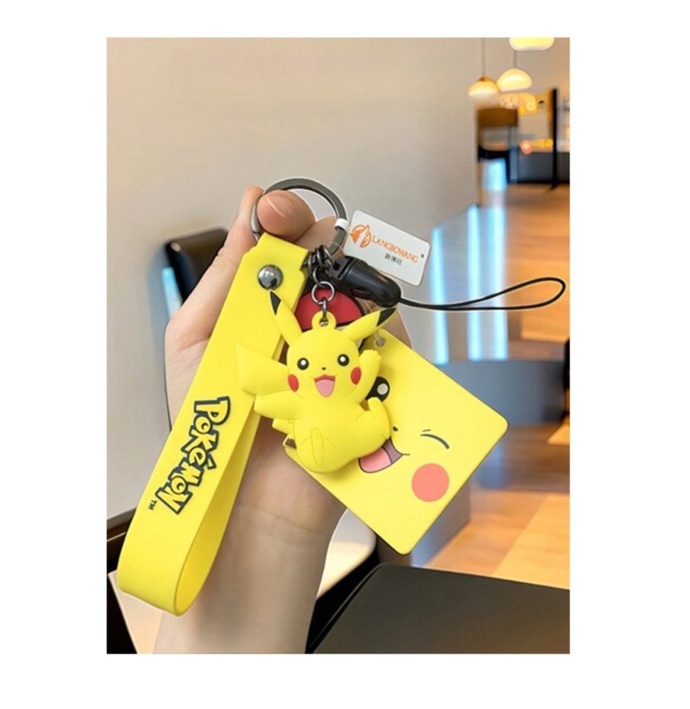Porte-Clé Gomme Pokémon - Pikachu Clin D'Oeil