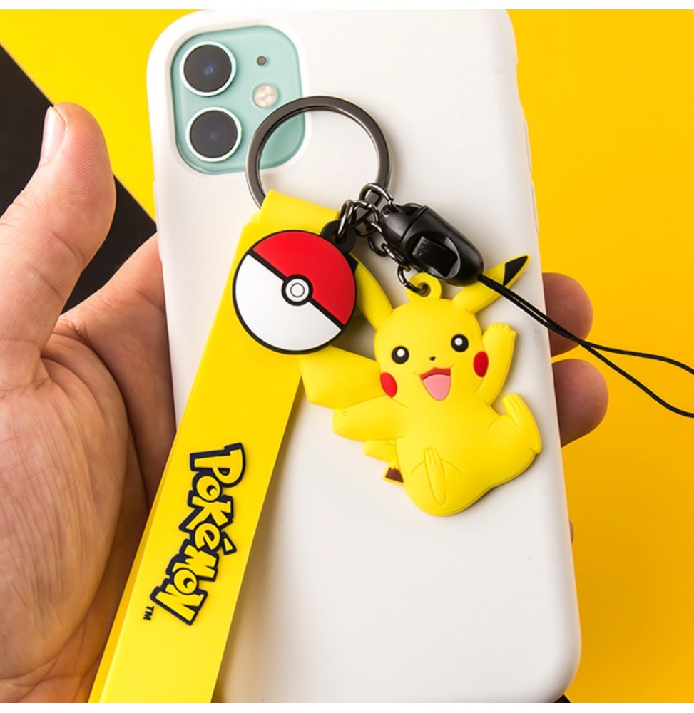 Porte-Clé Gomme Pokémon - Pikachu Smile