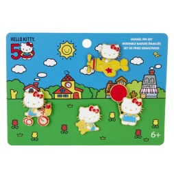 Set de Pins Loungefly Hello Kitty 50Th Anniv. (4 pièces)