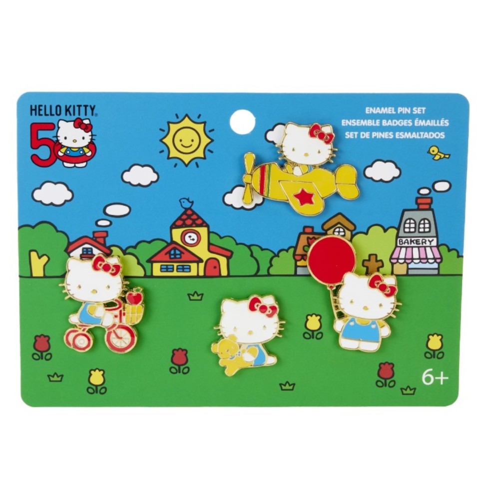Set de Pins Loungefly Hello Kitty 50Th Anniv. (4 pièces)