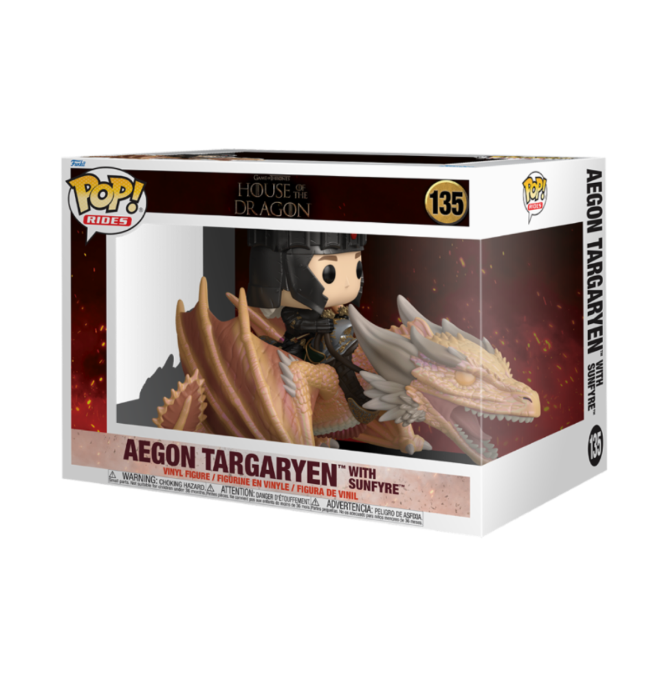 Funko Pop Rides ! House of the Dragon - Aegon Targaryen & Sunfyre