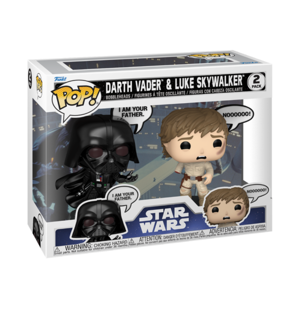 Funko Pop ! Star Wars Sayings - Darth Vader & Luke Skywalker (2-Pack)