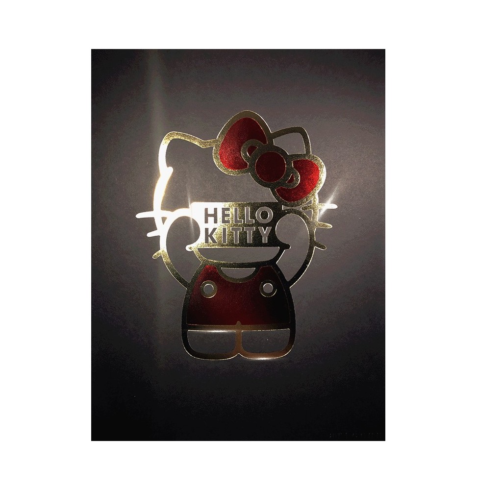 Hello Kitty Artprint - Sign Or Et Rouge (Letterpress 30 x 40)