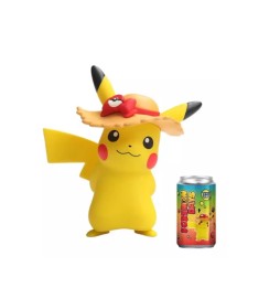 Figurine Pokemon Soda - Pikachu Chapeau De Paille (Pikachu Days)