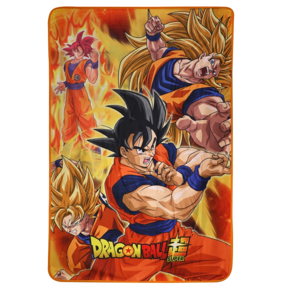 Plaid Couverture Polaire Dragon Ball Z - Battle of Gods Goku State (100 x 150)