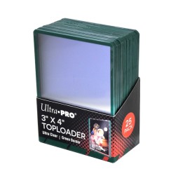 Toploader Bords Vert Ultra Pro (Lot de 25 Protections Rigides)