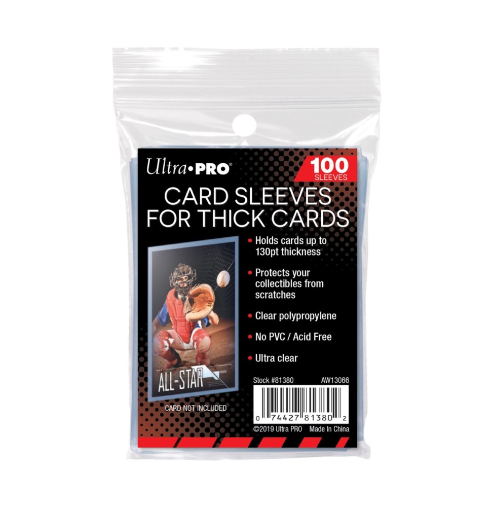 Protèges Cartes Epais Ultra Pro (Lot de 100 Sleeves)