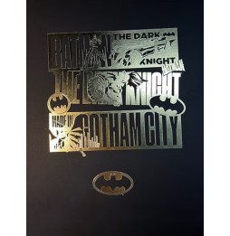 DC Artprint - Batman Gotham City Or (Letterpress 30 x 40)