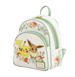 Mini sac à dos Loungefly Pokémon – Pikachu & Évoli Floral
