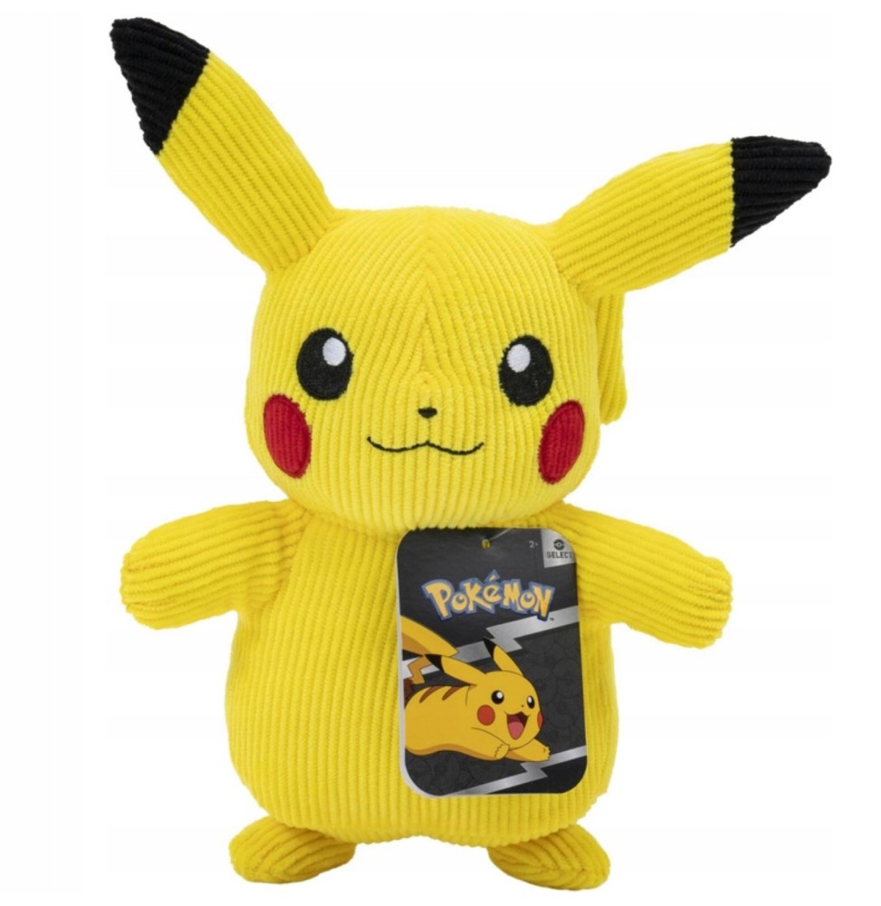 Peluche Pokémon Select – Pikachu Corduroy 20 cm