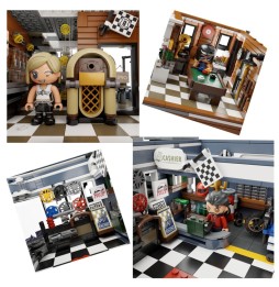 Set à construire Pantasy – Motorcycle Restaurant (Retro Series)