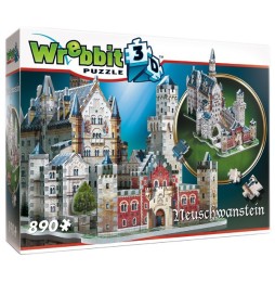 Puzzle 3D - Château de Neuschawnstein 890 Pièces