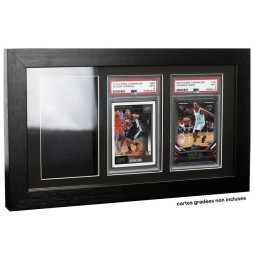 Cadre en bois Evoretro – 3 cartes gradées PSA