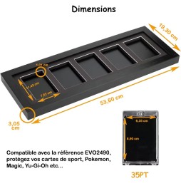 Cadre en bois magnétique Evoretro – 5 cartes standards