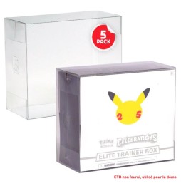 Pack de 5 étuis de protection souple Elite Box Pokémon (Evoretro)