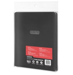 Portfolio Evoretro – 20 pages, 9 cartes/page, 360 cartes, noir zippé