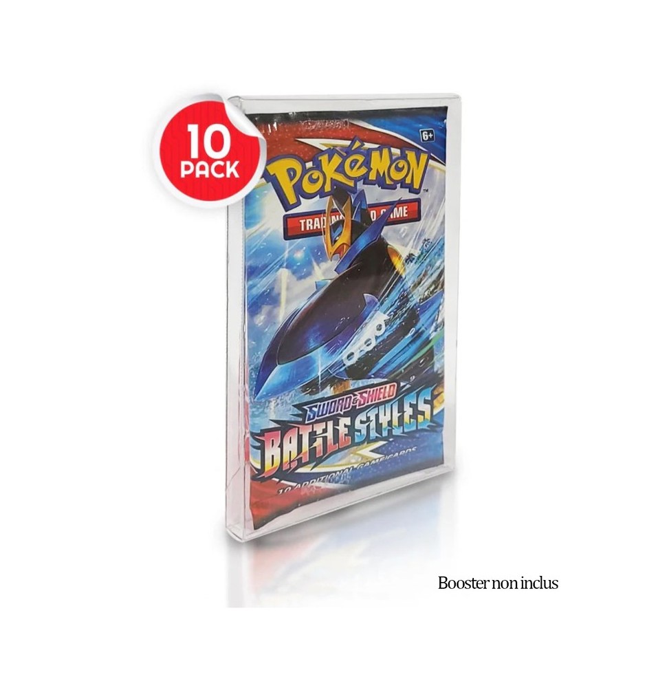 Pack de 10 étuis PET 0,35 mm pour booster (Evoretro)