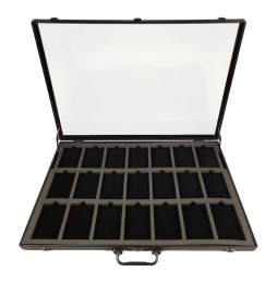 Mallette vitrine alu Evoretro – 60×90 cm, 21 cartes gradées