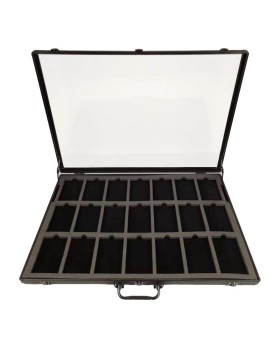 Mallette vitrine alu Evoretro – 60×90 cm, 21 cartes gradées