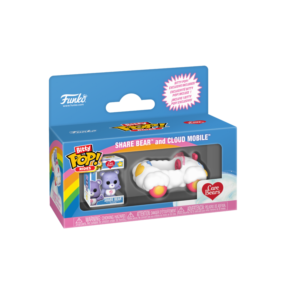 Funko Bitty Pop ! Care Bears – Bisounours (Ride: Cloud Mobile)