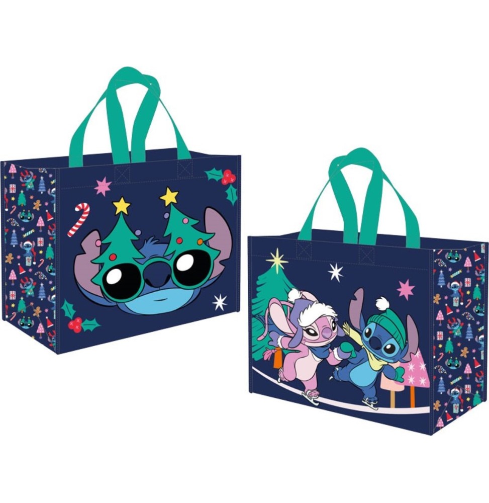 Sac cabas Disney – Stitch Noël Christmas (PP 45×40×20 cm)
