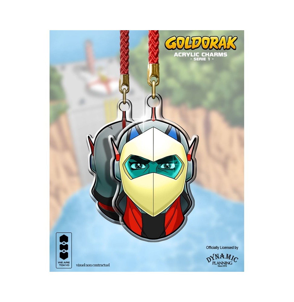 Charm Goldorak – Casque Actarus (Acrylic Charm Série 1) 5 cm