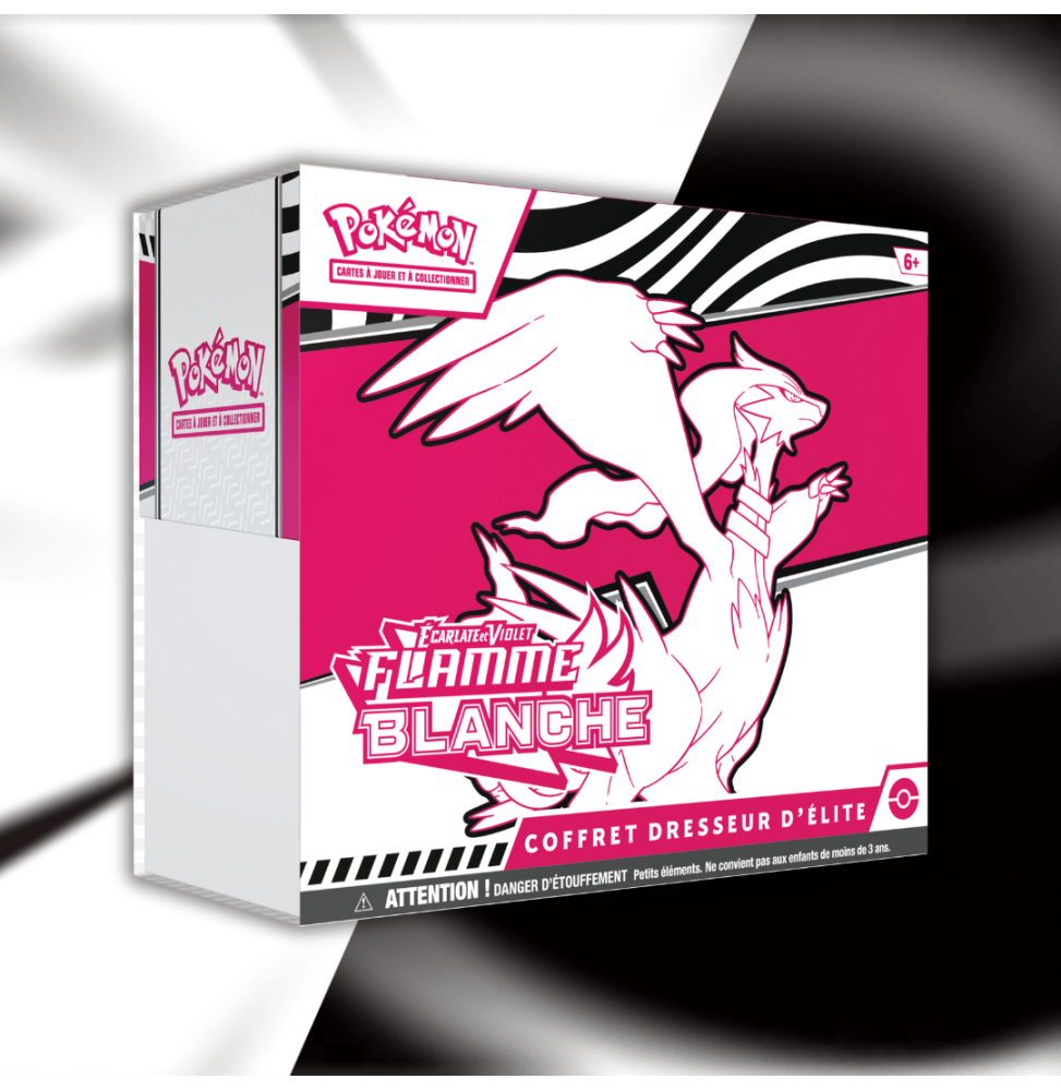 Coffret Dresseur d'Élite Pokémon Écarlate et Violet - Flamme Blanche (EV10.5)