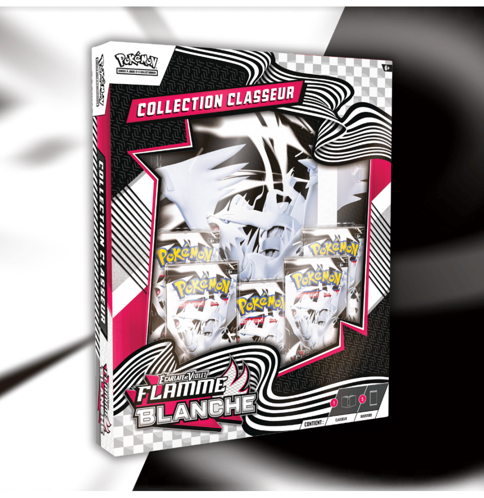 Pack Collection Classeur Pokémon Écarlate et Violet - Flamme Blanche (EV 10.5)