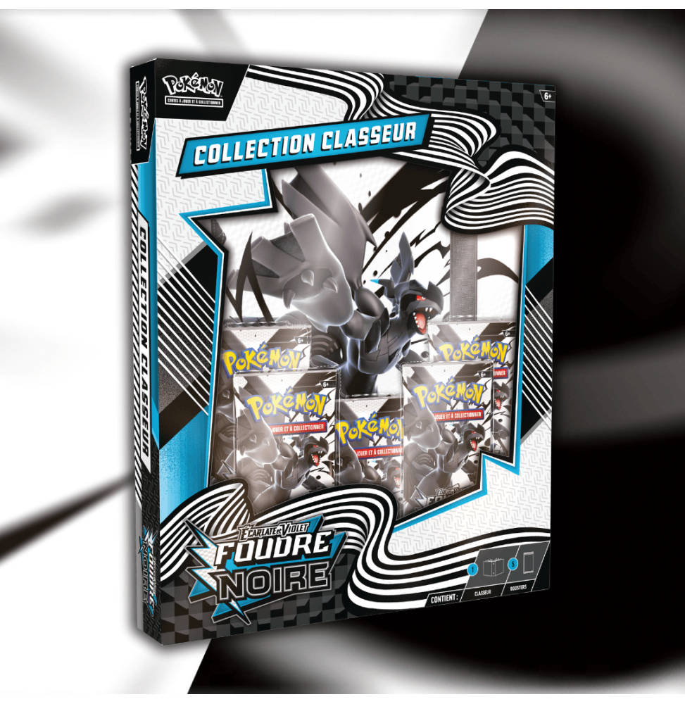 Pack Collection Classeur Pokémon Écarlate et Violet - Foudre Noire (EV 10.5)