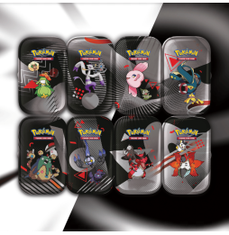 Mini Tin Pokémon Écarlate et Violet - Flamme Blanche & Foudre Noire (Modèle Aléatoire)