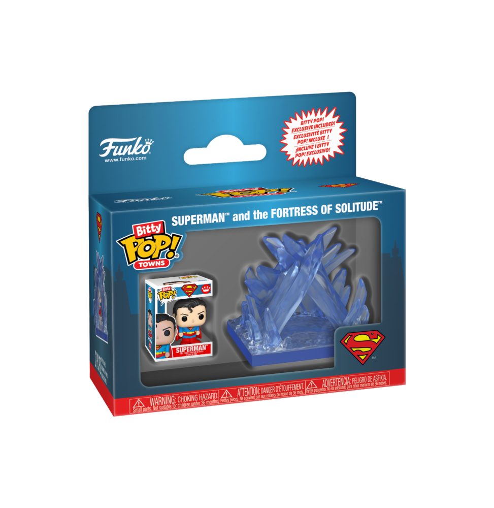 Funko Bitty Pop ! DC – Superman (Town: Fortress of Solitude)