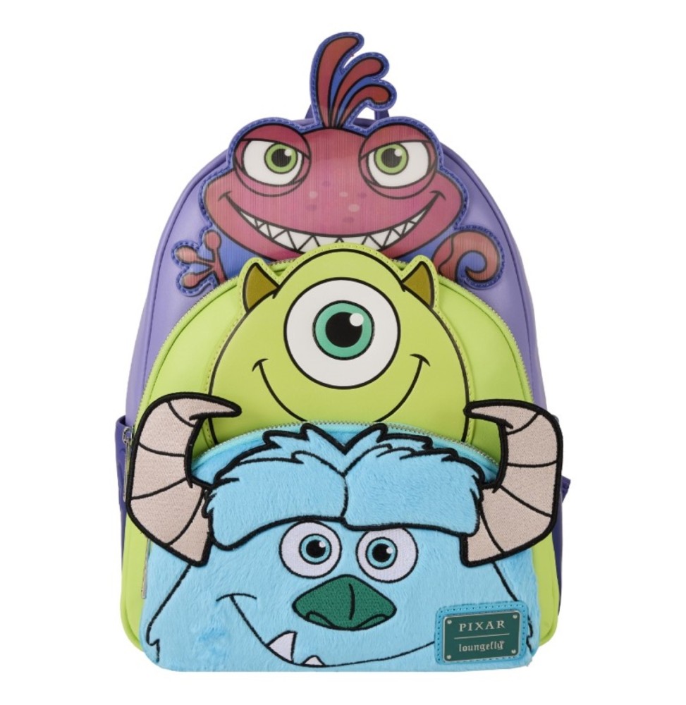 Mini sac à dos Loungefly Disney – Monsters Inc. (Mike, Sulley & Randall)
