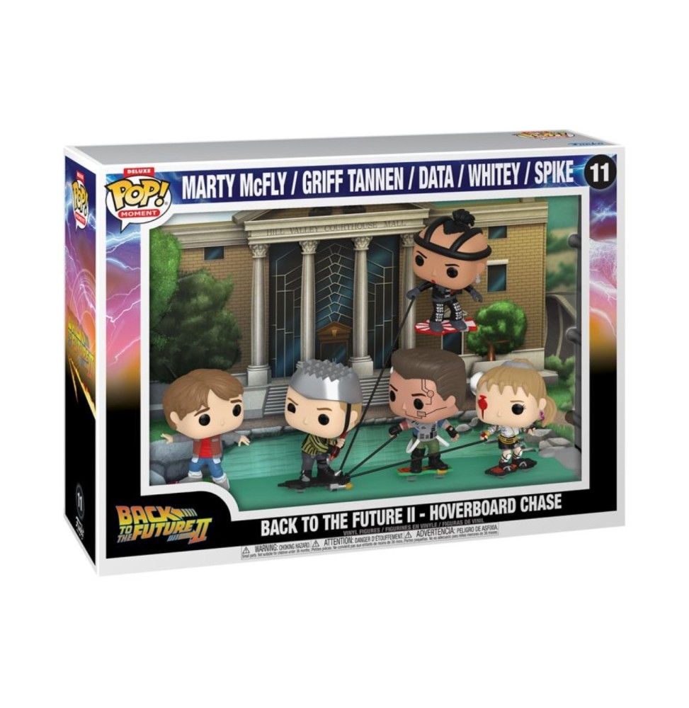 Funko Pop ! Retour Vers Le Futur - Marty / Griff / Data / White / Spike sur Hoverboard