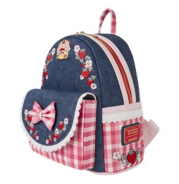 Mini sac à dos Loungefly Charlotte aux Fraises – Faux Denim