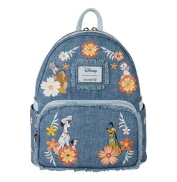 Mini sac à dos Loungefly Disney – Dogs & Cats Faux Denim Fringe