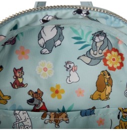 Mini sac à dos Loungefly Disney – Dogs & Cats Faux Denim Fringe