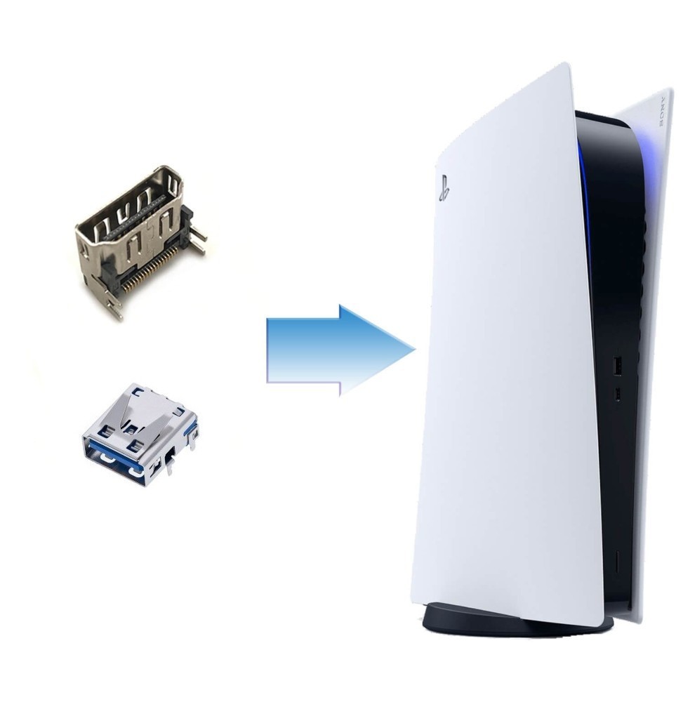 Changement Connectique HDMI + USB arrière PS5