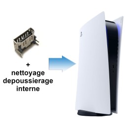 Changement Connectique HDMI + Nettoyage Dépoussiérage Interne PS5
