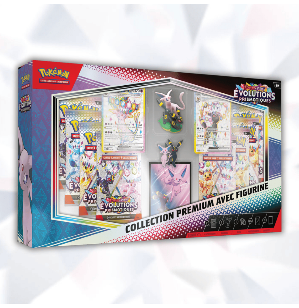 Coffret Pokémon Premium Figurine - Écarlate et Violet : Évolutions Prismatiques (EV 8.5)