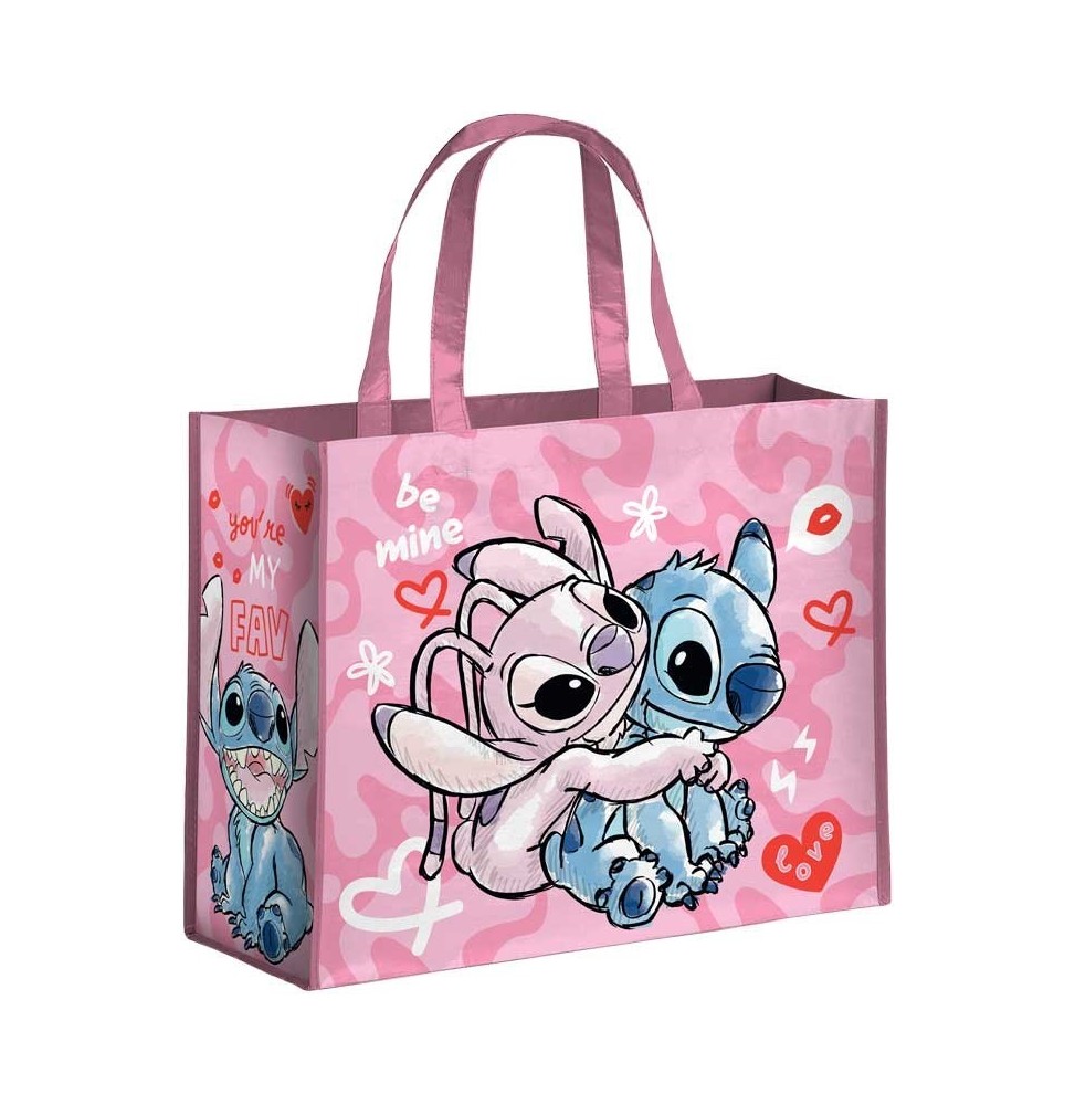 Sac cabas Disney – Stitch & Angel Love (PP 45×40×20 cm)