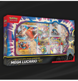 Coffret Pokémon Méga Évolution Collection Figurine - Méga Lucario Ex (ME01)