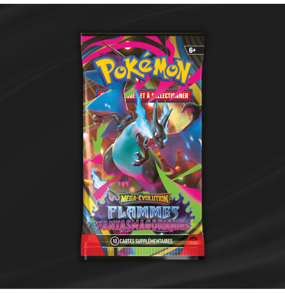 Booster Pokémon Méga Évolution : Flammes Fantasmagoriques (ME02) (Modèle Aléatoire)