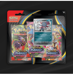 Pack 3 Boosters Pokémon ME02 Méga Évolution : Flammes Fantasmagoriques - Farfuret / Dimoret (Modèle Aléatoire)