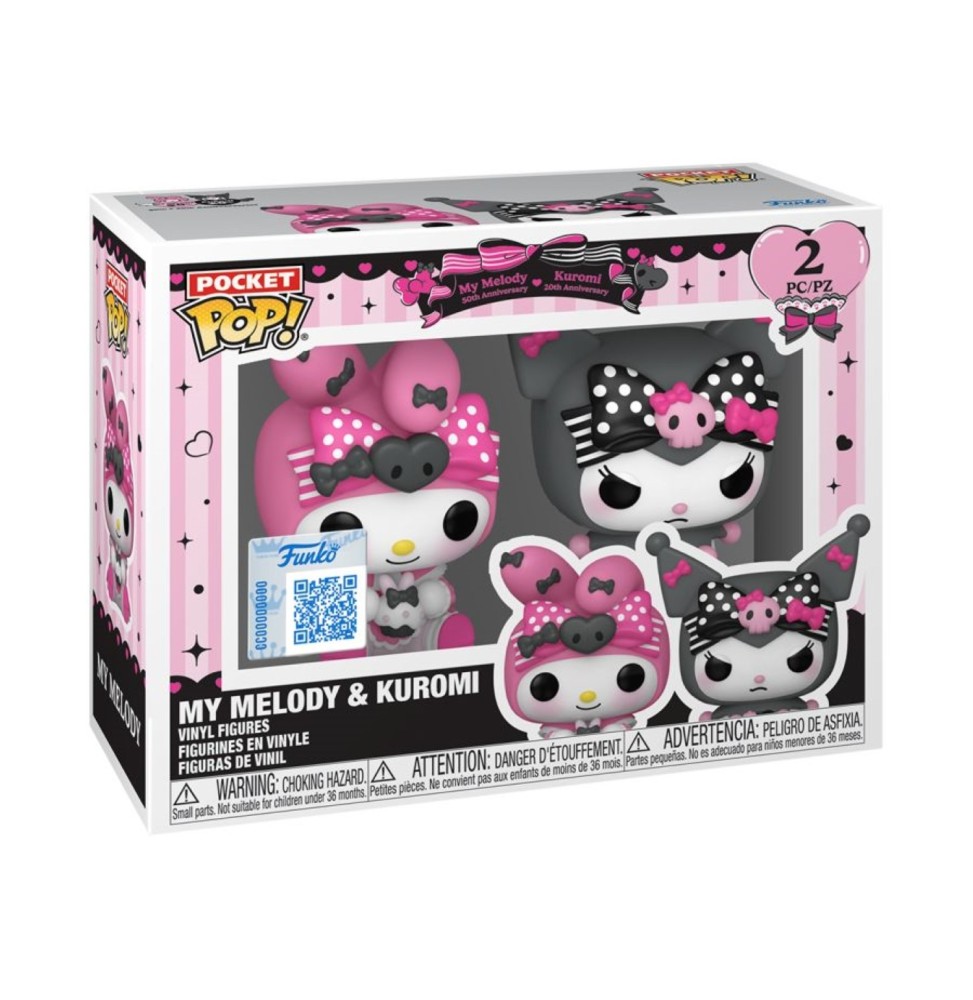 Funko Pocket Pop ! Sanrio - Kuromi & My Melody (Pack de 2)