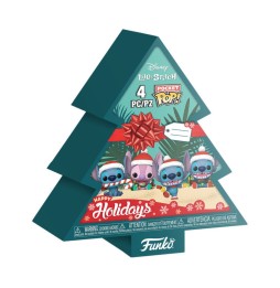 Funko Pocket Pop ! Disney - Stitch Holiday Tree Box (Pack de 4)