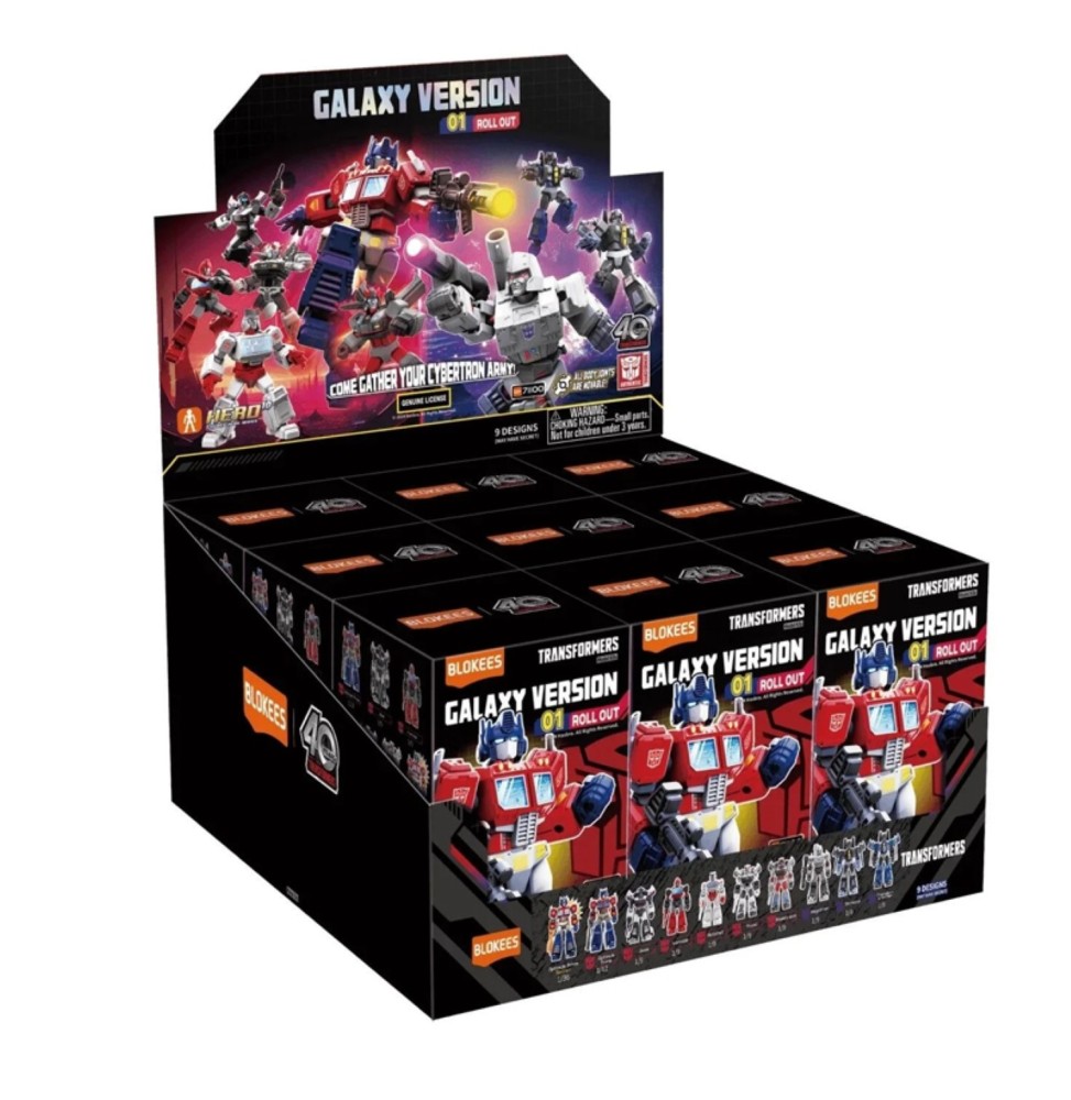 Figurine Transformers – Blokees Galaxy Version 01 Roll Out (Pack de 9)